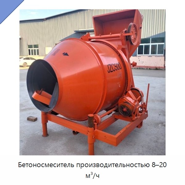 Бетоносмеситель производительностью 8–20 м³/ч — Оборудование для работы с бетоном