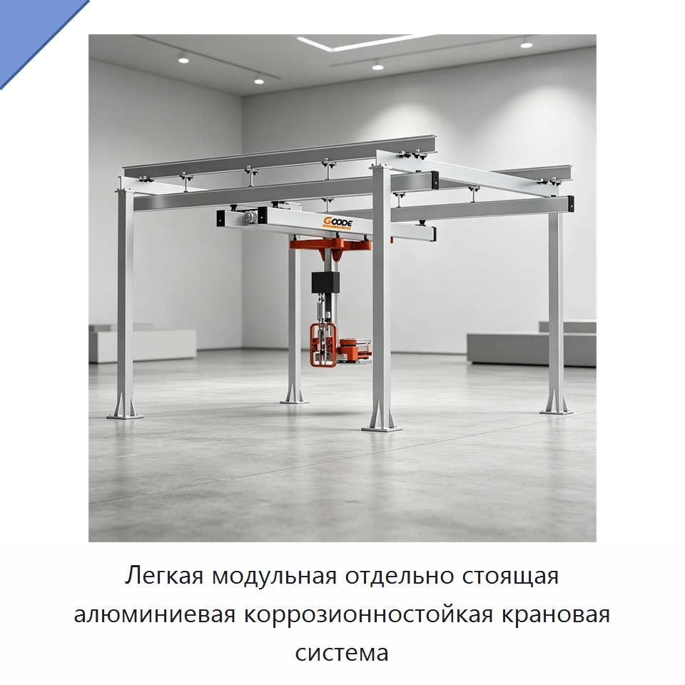 Легкая модульная отдельно стоящая алюминиевая коррозионностойкая крановая система — Краны
