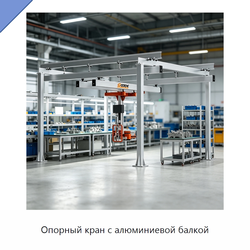 Опорный кран с алюминиевой балкой — Краны