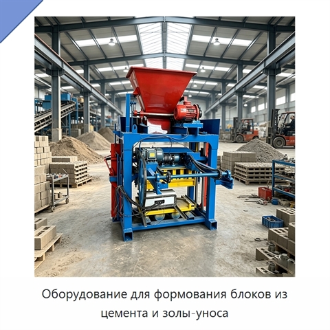 Оборудование для формования блоков из цемента и золы-уноса
