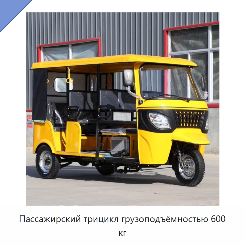 Пассажирский трицикл грузоподъёмностью 600 кг — Специальное сервисное оборудование