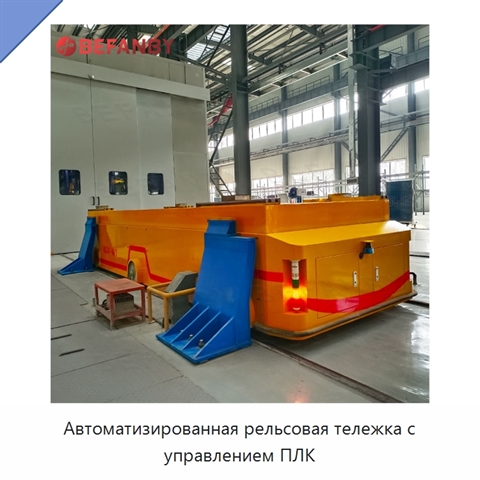Автоматизированная рельсовая тележка с управлением ПЛК
