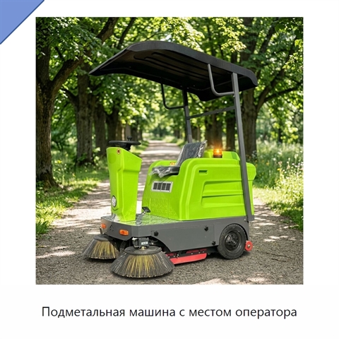 Подметальная машина с местом оператора