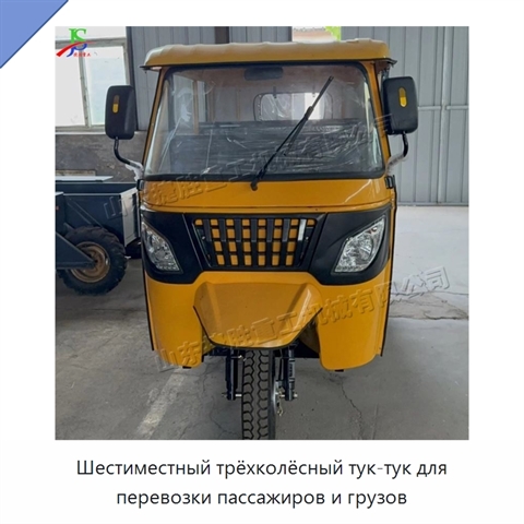 Шестиместный трёхколёсный тук-тук для перевозки пассажиров и грузов