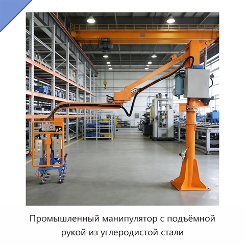 Промышленный манипулятор с подъёмной рукой из углеродистой стали