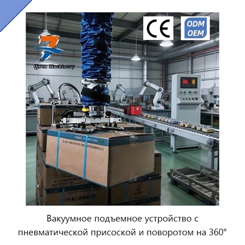 Вакуумное подъемное устройство с пневматической присоской и поворотом на 360°