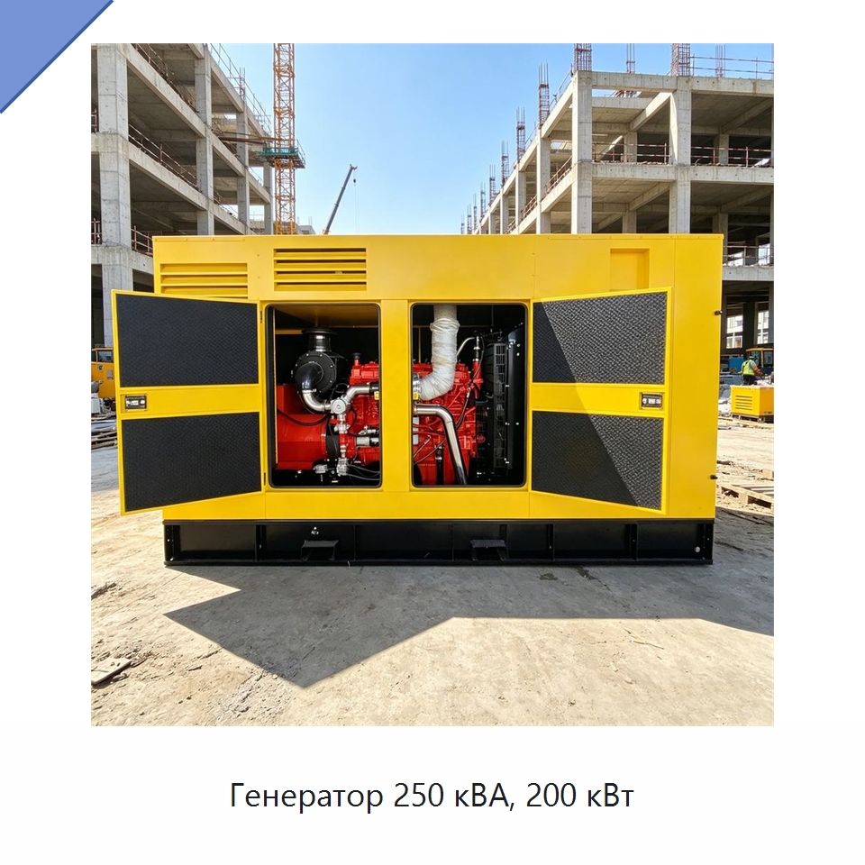 Генератор 250 кВА, 200 кВт — Газотурбинные генераторы