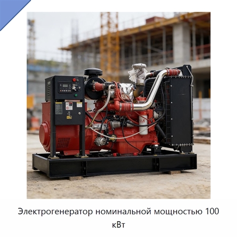 Электрогенератор номинальной мощностью 100 кВт