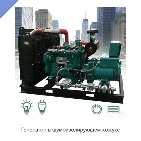 Генератор в шумоизолирующем кожухе