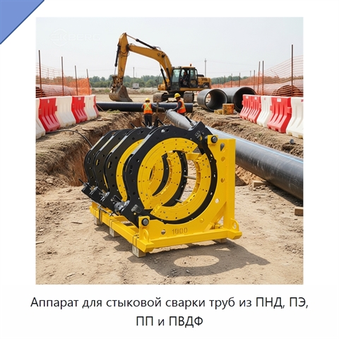 Аппарат для стыковой сварки труб из ПНД, ПЭ, ПП и ПВДФ
