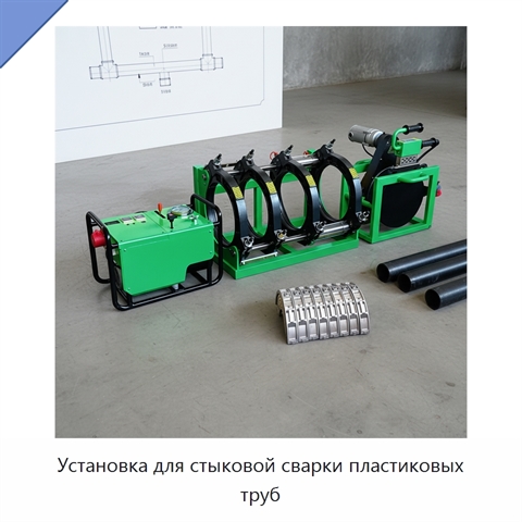 Установка для стыковой сварки пластиковых труб