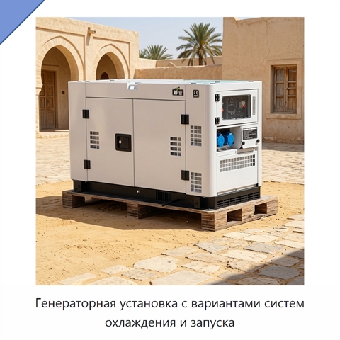 Генераторная установка с вариантами систем охлаждения и запуска