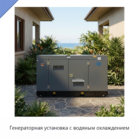 Генераторная установка с водяным охлаждением