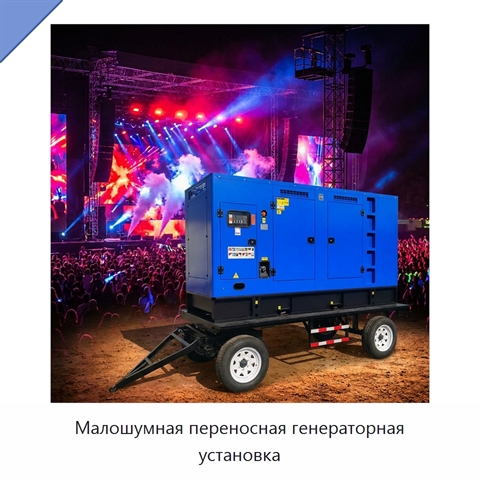 Малошумная переносная генераторная установка