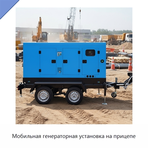 Мобильная генераторная установка на прицепе