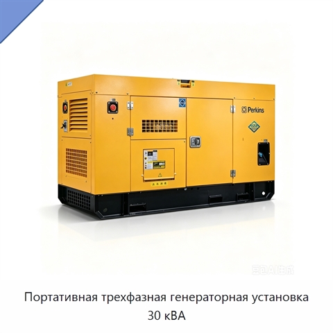 Портативная трехфазная генераторная установка 30 кВА