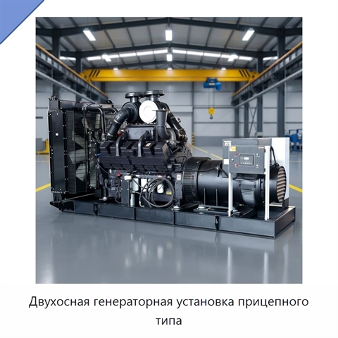 Двухосная генераторная установка прицепного типа