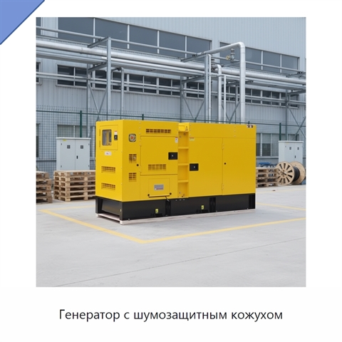 Генератор с шумозащитным кожухом