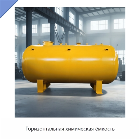 Горизонтальная химическая ёмкость