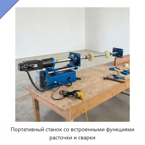 Портативный станок со встроенными функциями расточки и сварки
