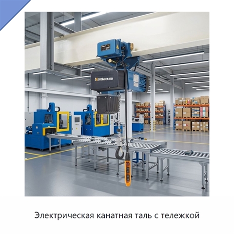 Электрическая канатная таль с тележкой
