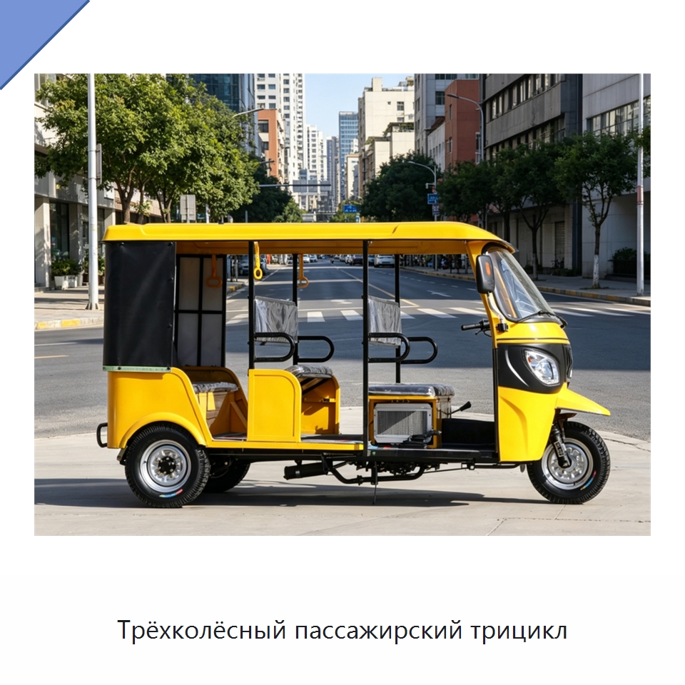 Трёхколёсный пассажирский трицикл — Специальные машины и промышленное оборудование