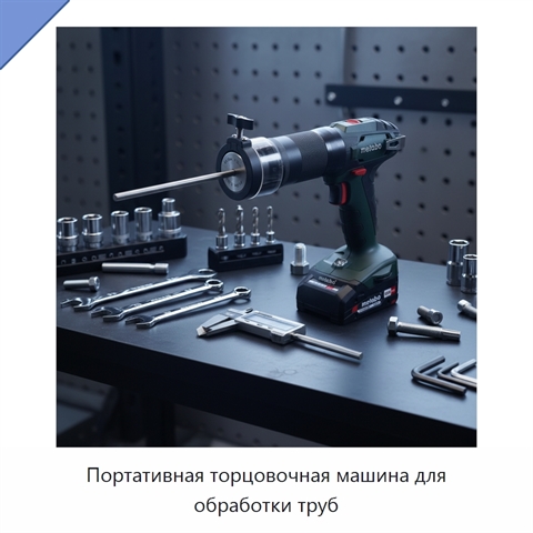 Портативная торцовочная машина для обработки труб