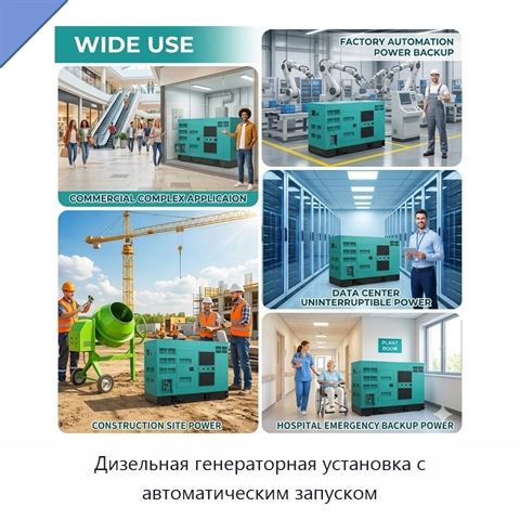 Дизельная генераторная установка с автоматическим запуском