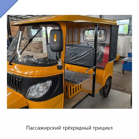 Пассажирский трёхрядный трицикл
