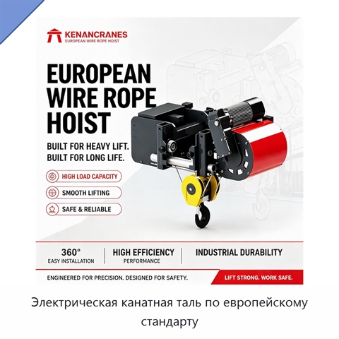 Электрическая канатная таль по европейскому стандарту