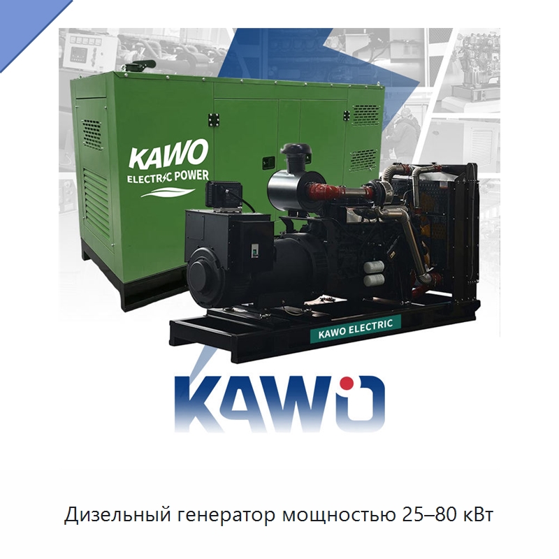 Дизельный генератор мощностью 25–80 кВт — Дизельные генераторы