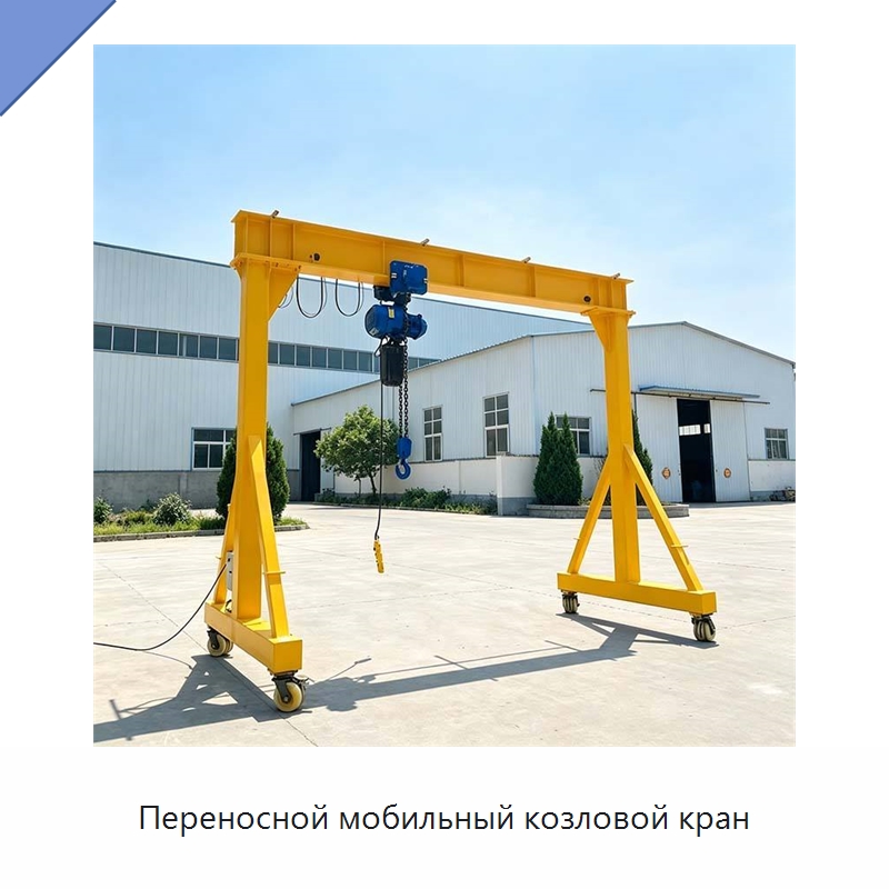 Переносной мобильный козловой кран — Краны