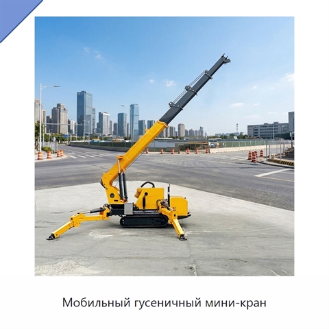 Мобильный гусеничный мини-кран