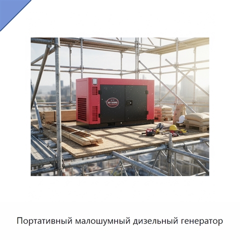Портативный малошумный дизельный генератор