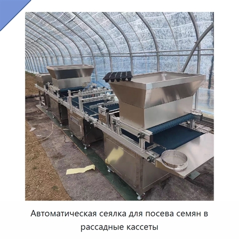 Автоматическая сеялка для посева семян в рассадные кассеты