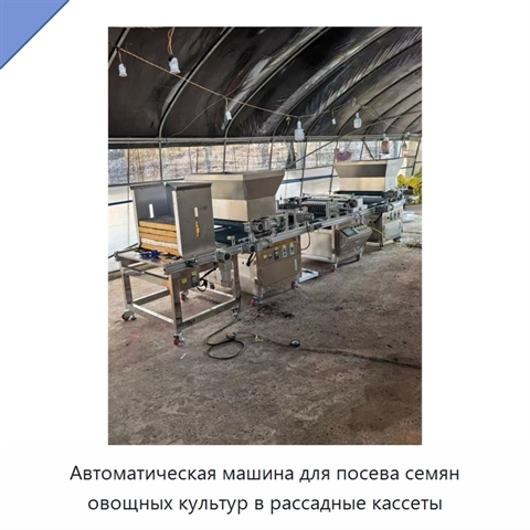 Автоматическая машина для посева семян овощных культур в рассадные кассеты