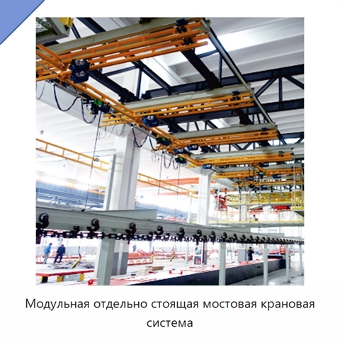 Модульная отдельно стоящая мостовая крановая система