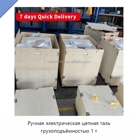 Ручная электрическая цепная таль грузоподъёмностью 1 т