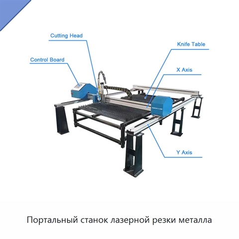 Портальный станок лазерной резки металла