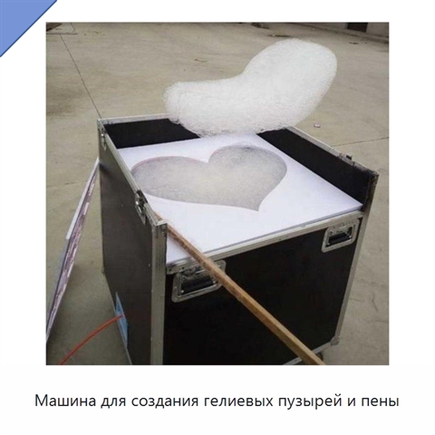 Машина для создания гелиевых пузырей и пены