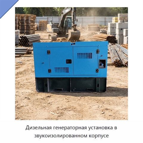 Дизельная генераторная установка в звукоизолированном корпусе