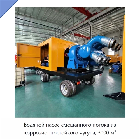 Водяной насос смешанного потока из коррозионностойкого чугуна, 3000 м³