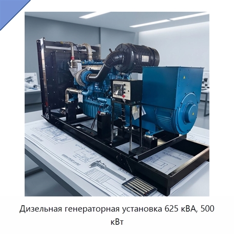 Дизельная генераторная установка 625 кВА, 500 кВт