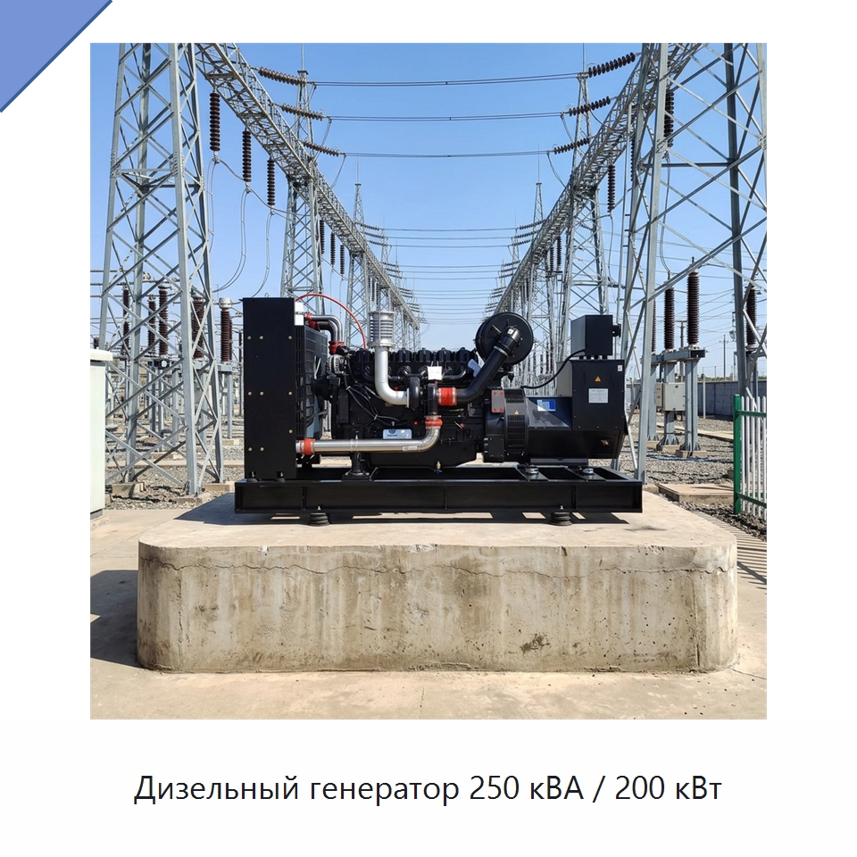 Дизельный генератор 250 кВА / 200 кВт — Дизельные генераторы