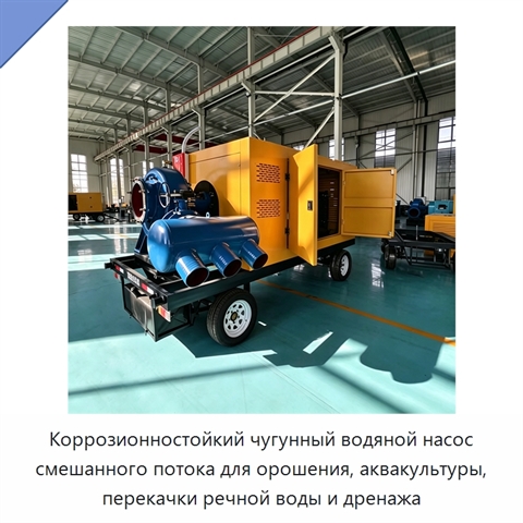 Коррозионностойкий чугунный водяной насос смешанного потока для орошения, аквакультуры, перекачки речной воды и дренажа