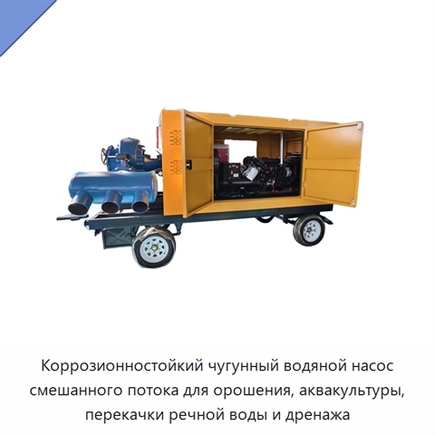 Коррозионностойкий чугунный водяной насос смешанного потока для орошения, аквакультуры, перекачки речной воды и дренажа