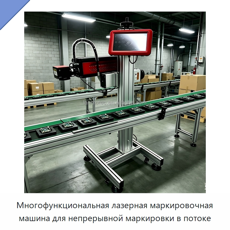 Многофункциональная лазерная маркировочная машина для непрерывной маркировки в потоке — Лазерные маркировочные станки