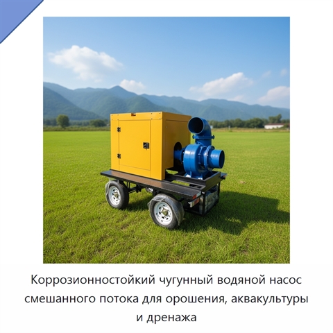 Коррозионностойкий чугунный водяной насос смешанного потока для орошения, аквакультуры и дренажа