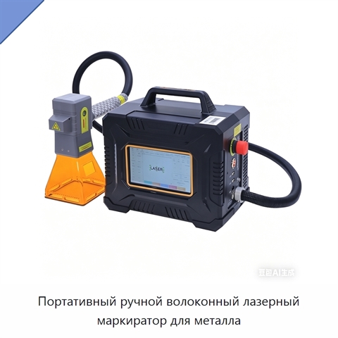 Портативный ручной волоконный лазерный маркиратор для металла