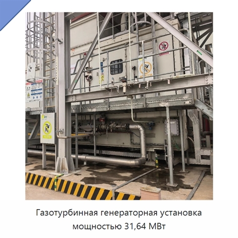 Газотурбинная генераторная установка мощностью 31,64 МВт